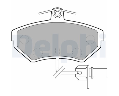 Brake Pad Set, disc brake LP1631 Delphi