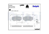Brake Pad Set, disc brake LP1631 Delphi