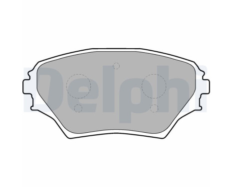 Brake Pad Set, disc brake LP1632 Delphi