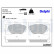Brake Pad Set, disc brake LP1632 Delphi