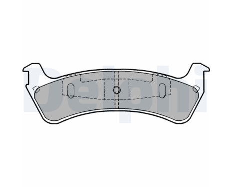 Brake Pad Set, disc brake LP1635 Delphi