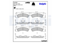 Brake Pad Set, disc brake LP1635 Delphi