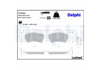 Brake Pad Set, disc brake LP1652 Delphi