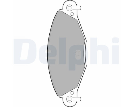 Brake Pad Set, disc brake LP1655 Delphi