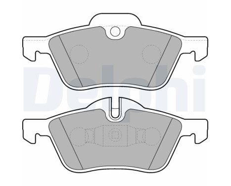 Brake Pad Set, disc brake LP1657 Delphi