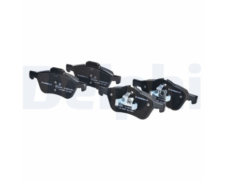 Brake Pad Set, disc brake LP1657 Delphi