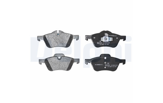 Brake Pad Set, disc brake LP1657 Delphi, Image 2