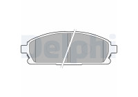 Brake Pad Set, disc brake LP1659 Delphi