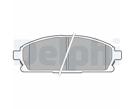 Brake Pad Set, disc brake LP1659 Delphi