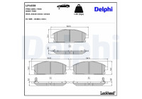 Brake Pad Set, disc brake LP1659 Delphi