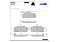 Brake Pad Set, disc brake LP1659 Delphi