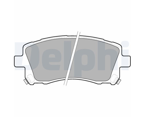 Brake Pad Set, disc brake LP1663 Delphi