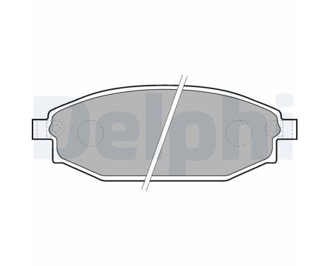 Brake Pad Set, disc brake LP1665 Delphi