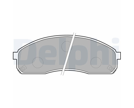 Brake Pad Set, disc brake LP1671 Delphi