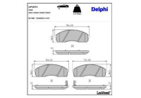 Brake Pad Set, disc brake LP1671 Delphi