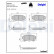 Brake Pad Set, disc brake LP1672 Delphi, Thumbnail 4
