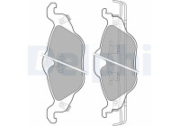 Brake Pad Set, disc brake LP1673 Delphi