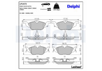 Brake Pad Set, disc brake LP1673 Delphi