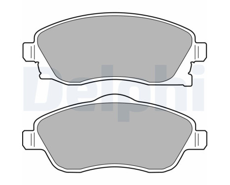 Brake Pad Set, disc brake LP1676 Delphi