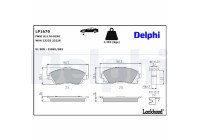 Brake Pad Set, disc brake LP1676 Delphi