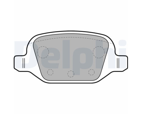 Brake Pad Set, disc brake LP1678 Delphi