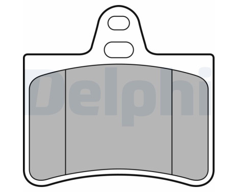 Brake Pad Set, disc brake LP1680 Delphi