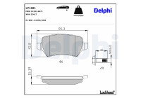 Brake Pad Set, disc brake LP1681 Delphi