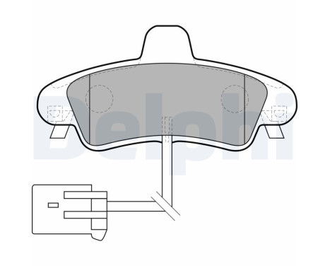 Brake Pad Set, disc brake LP1683 Delphi