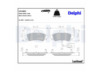 Brake Pad Set, disc brake LP1683 Delphi