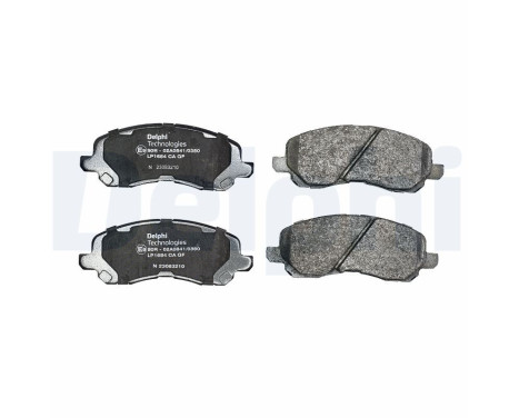 Brake Pad Set, disc brake LP1684 Delphi, Image 2
