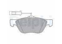 Brake pad set, disc brake LP1686 Delphi