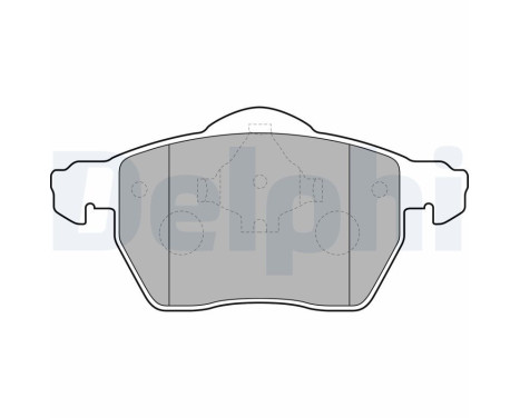 Brake Pad Set, disc brake LP1687 Delphi