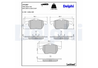 Brake Pad Set, disc brake LP1687 Delphi