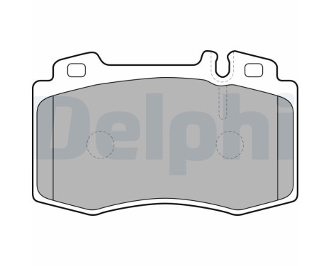 Brake Pad Set, disc brake LP1688 Delphi