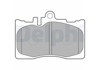 Brake Pad Set, disc brake LP1689 Delphi