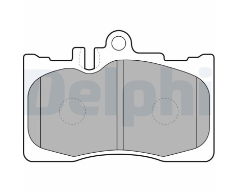 Brake Pad Set, disc brake LP1689 Delphi