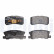 Brake Pad Set, disc brake LP1691 Delphi, Thumbnail 2