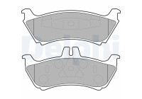 Brake Pad Set, disc brake LP1692 Delphi