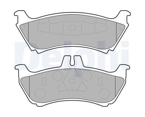 Brake Pad Set, disc brake LP1692 Delphi