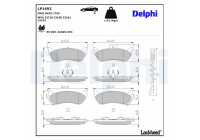 Brake Pad Set, disc brake LP1692 Delphi