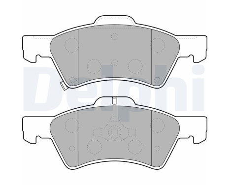 Brake Pad Set, disc brake LP1693 Delphi