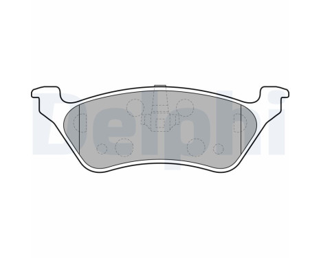 Brake Pad Set, disc brake LP1694 Delphi