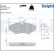 Brake Pad Set, disc brake LP1695 Delphi