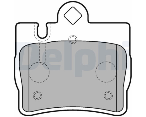 Brake Pad Set, disc brake LP1697 Delphi