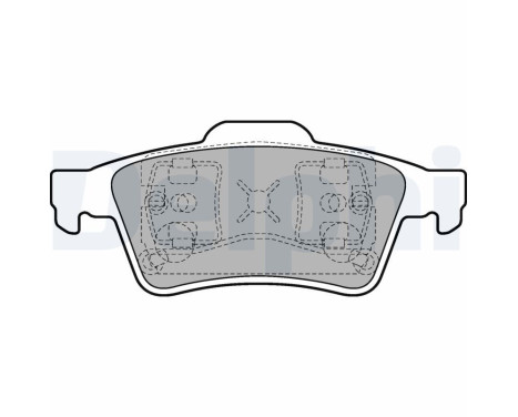 Brake Pad Set, disc brake LP1701 Delphi