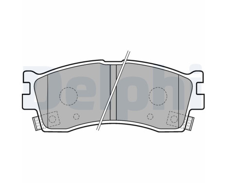 Brake Pad Set, disc brake LP1702 Delphi