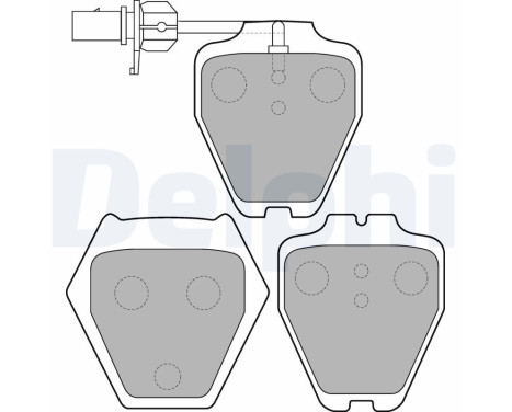 Brake Pad Set, disc brake LP1703 Delphi
