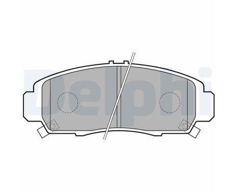 Brake Pad Set, disc brake LP1704 Delphi