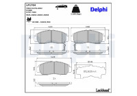 Brake Pad Set, disc brake LP1704 Delphi