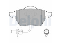 Brake Pad Set, disc brake LP1706 Delphi